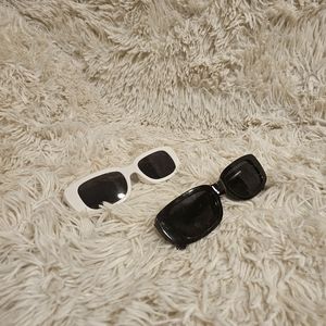 2 Sunglasses Black and White